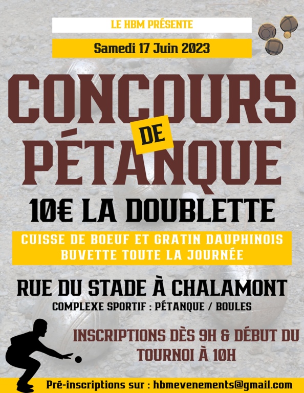 Concours Pétanque HBM
