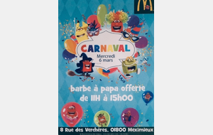 Carnaval chez Mcdonald's Meximieux