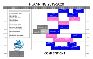 Planning entrainement saison 2019/2020