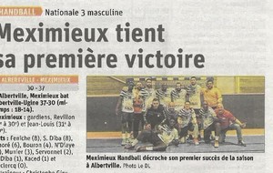 [Presse] Meximieux tient sa première victoire