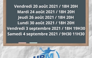 Permanences Licences HBM 2021-2022