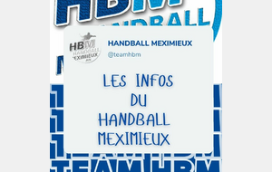 LES INFOS DU HANDBALL MEXIMIEUX