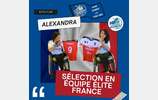 Alexandra en Équipe Élite France