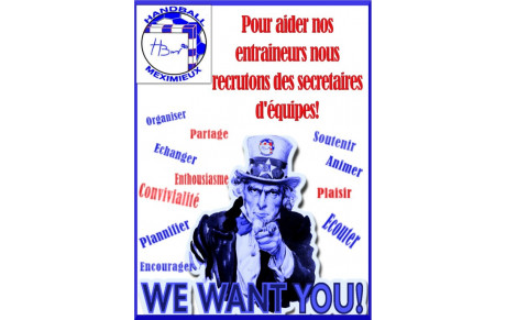 Saison 2014-2015 - Nous recherchons des secrétaires d'équipes