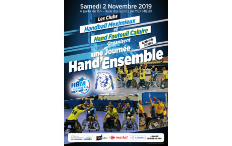 Journée Hand'Ensemble 02 novembre 2019 dès 15h00