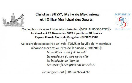 Soirée des sportifs OMS