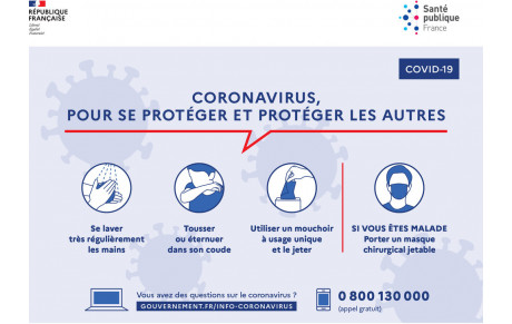 Information liées à l'épidémie