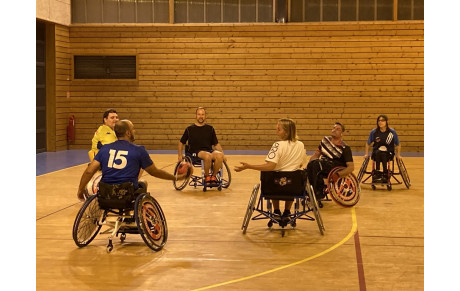 1er Entrainement du Hand Fauteuil