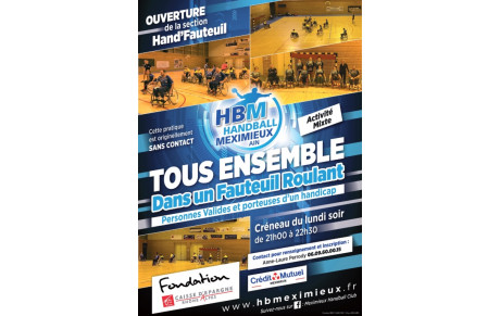 Ouverture de la section HAND'FAUTEUIL