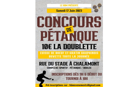 Concours Pétanque HBM