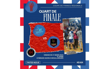 COUPE DE FRANCE : QUART DE FINALE